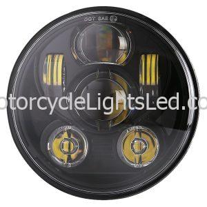 5.75 inch Led Motorcycle Headlight Black